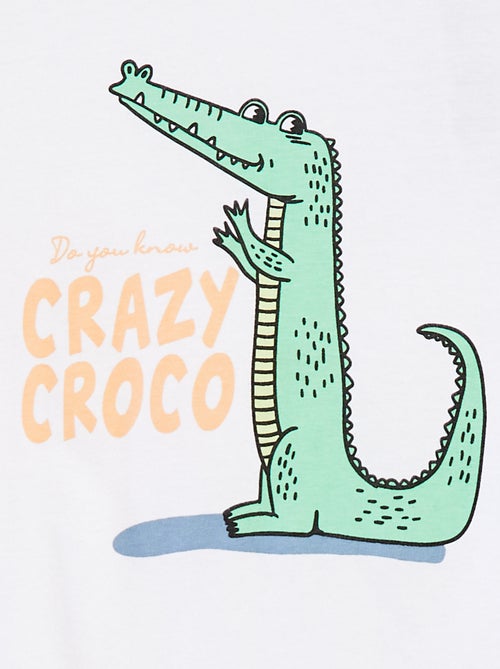 T-shirt met korte mouw en leuk detail - Kiabi