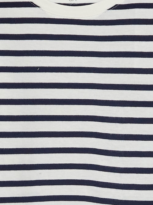 T-shirt met korte mouw en motiefje - Kiabi