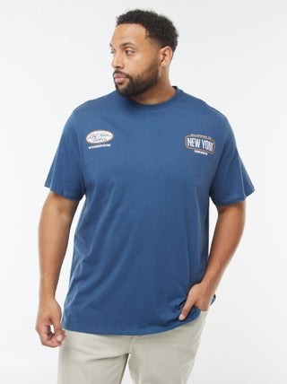 T-shirt met korte mouw en motiefje