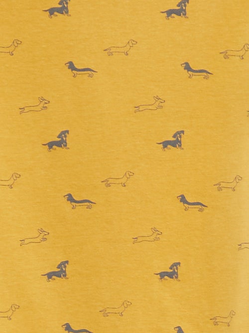 T-shirt met korte mouw en motiefje - Kiabi