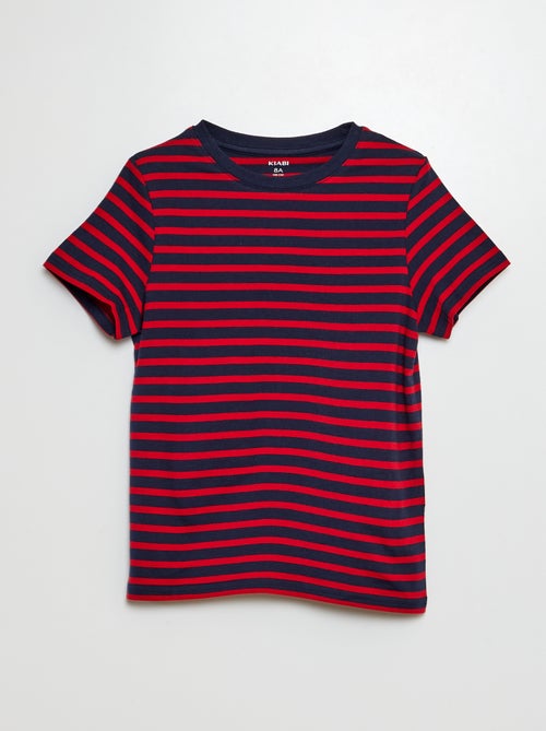 T-shirt met korte mouw en motiefje - Kiabi