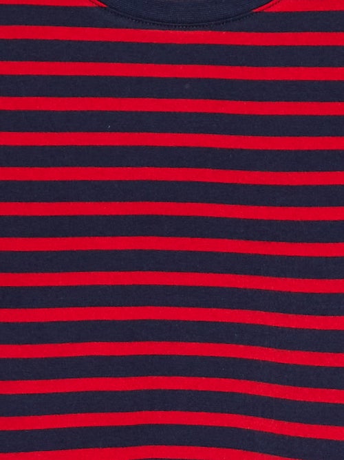 T-shirt met korte mouw en motiefje - Kiabi