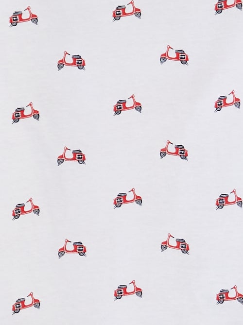 T-shirt met korte mouw en motiefje - Kiabi