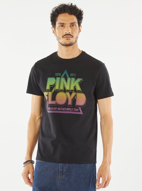 T-shirt met korte mouw en Pink Floyd-print - Kiabi