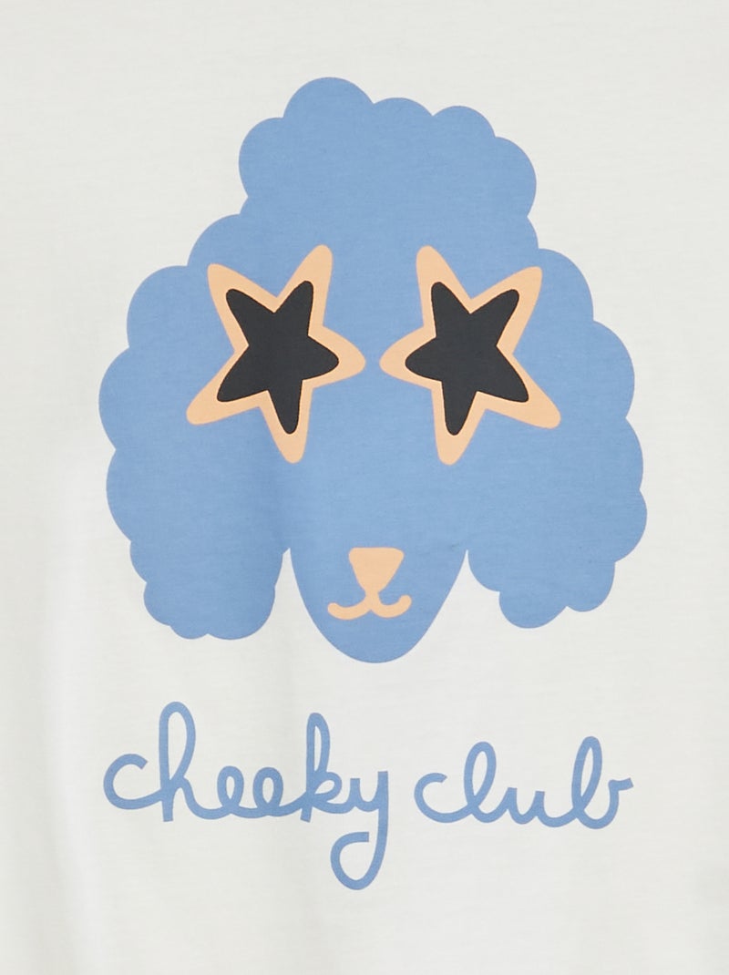 T-shirt met korte mouw en print - Grafik Edition WIT - Kiabi