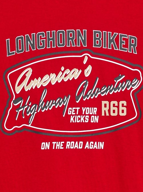 T-shirt met korte mouw en print - So Easy - Kiabi