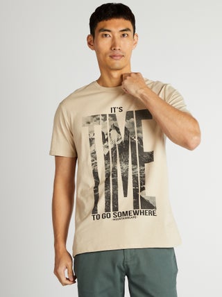 T-shirt met korte mouw en print