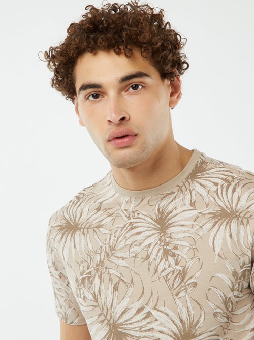 T-shirt met korte mouw en print - Kiabi