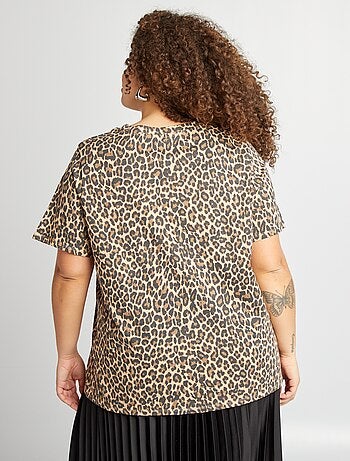 T-shirt met korte mouw en print