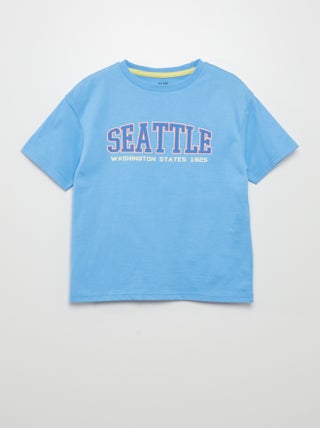 T-shirt met korte mouw en print