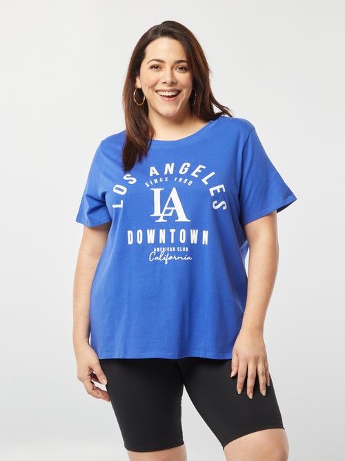 T-shirt met korte mouw en print - Kiabi