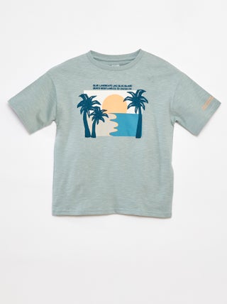 T-shirt met korte mouw en print