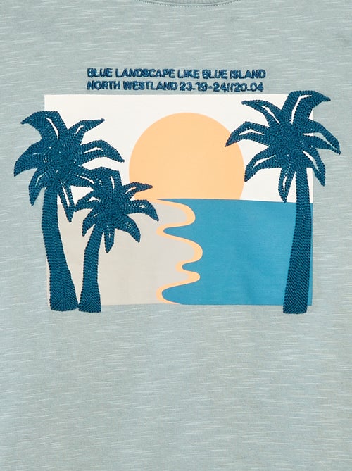 T-shirt met korte mouw en print - Kiabi