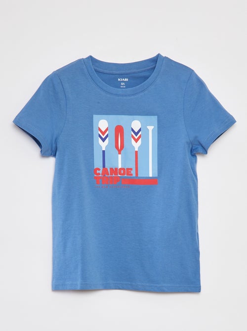 T-shirt met korte mouw en print - Kiabi