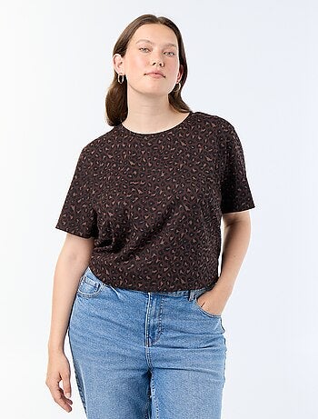 T-shirt met korte mouw en print