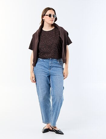 T-shirt met korte mouw en print