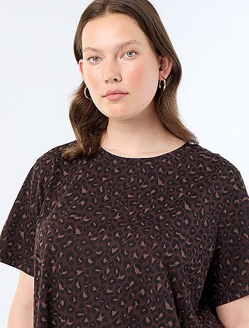 T-shirt met korte mouw en print