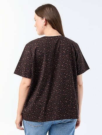 T-shirt met korte mouw en print
