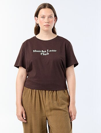 T-shirt met korte mouw en print