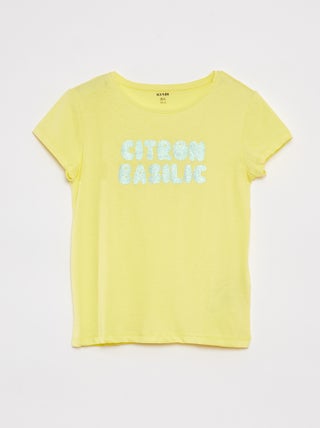 T-shirt met korte mouw en print