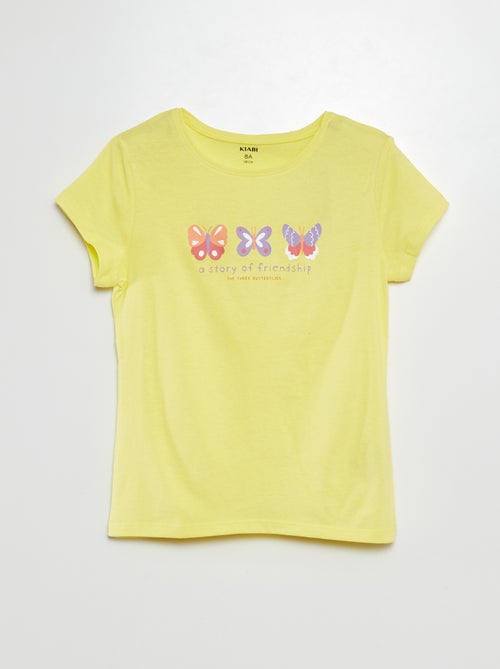 T-shirt met korte mouw en print - Kiabi