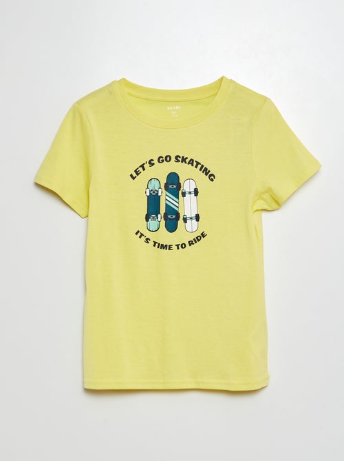 T-shirt met korte mouw en print - Kiabi