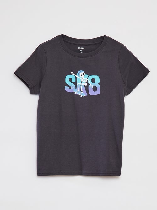 T-shirt met korte mouw en print - Kiabi