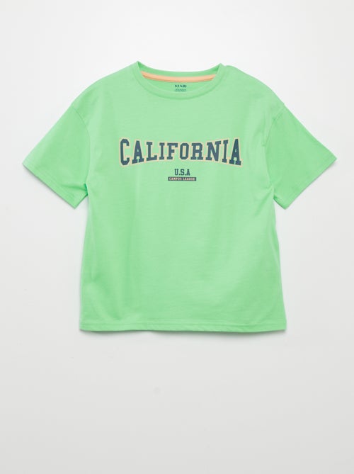 T-shirt met korte mouw en print - Kiabi