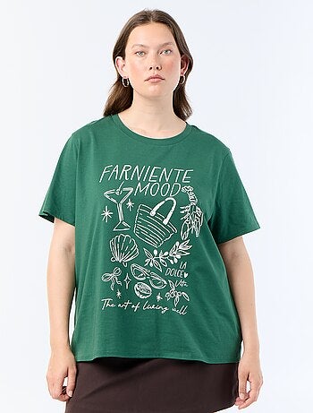 T-shirt met korte mouw en print