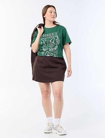 T-shirt met korte mouw en print
