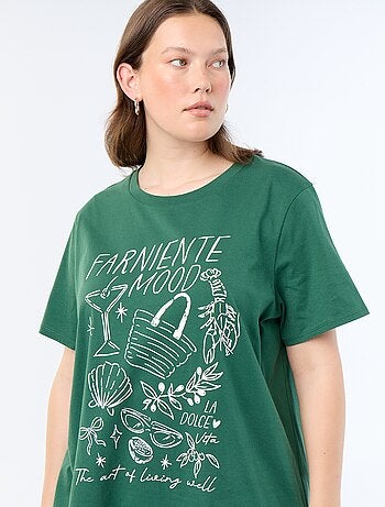 T-shirt met korte mouw en print