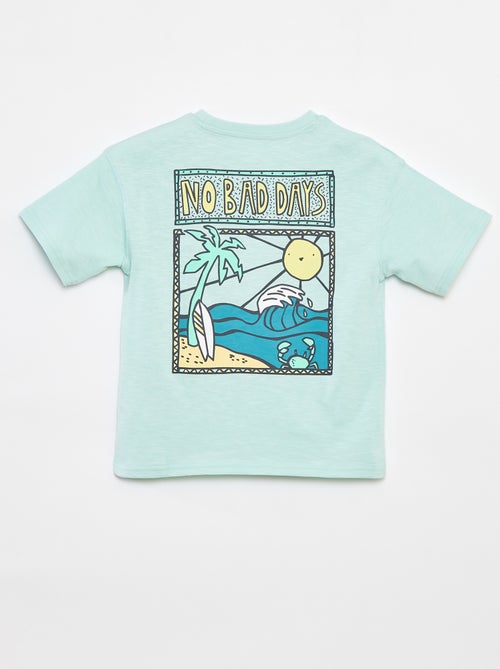 T-shirt met korte mouw en print - Kiabi