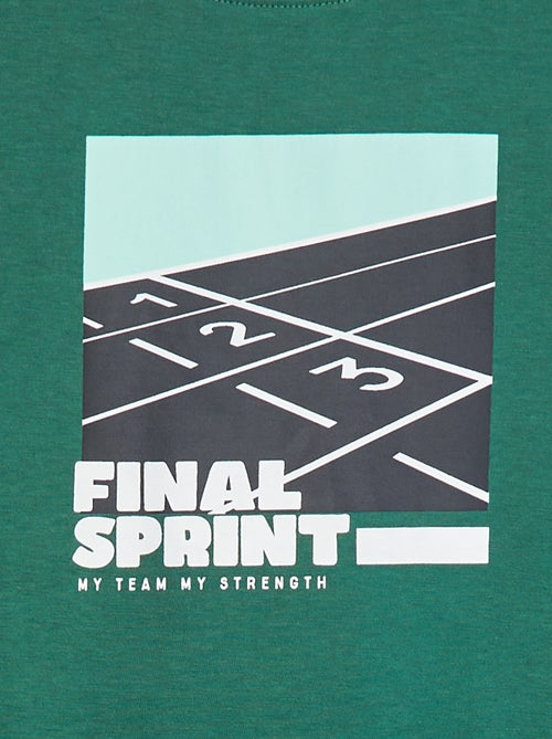 T-shirt met korte mouw en print - Kiabi