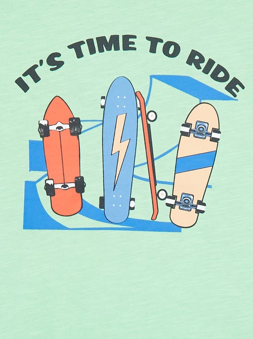 T-shirt met korte mouw en print - Kiabi