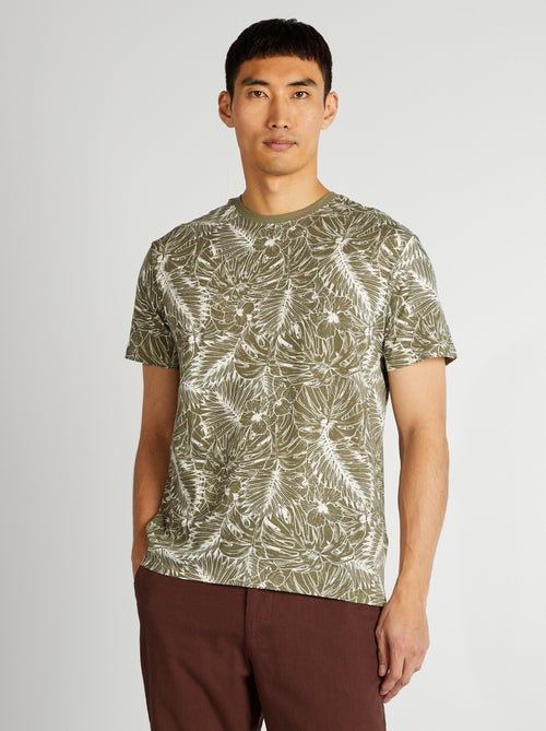 T-shirt met korte mouw en print - Kiabi