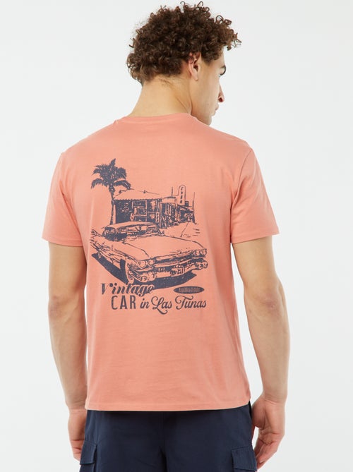 T-shirt met korte mouw en print - Kiabi