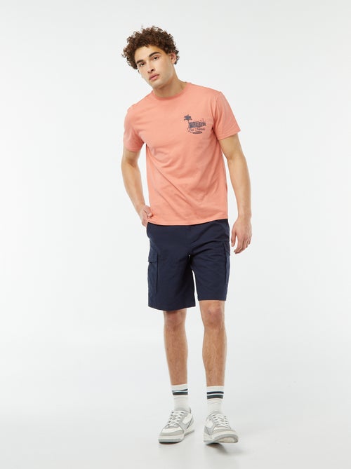 T-shirt met korte mouw en print - Kiabi