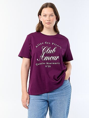 T-shirt met korte mouw en print