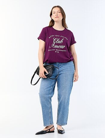 T-shirt met korte mouw en print