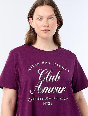 T-shirt met korte mouw en print