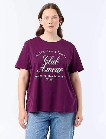 T-shirt met korte mouw en print