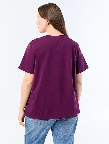 T-shirt met korte mouw en print