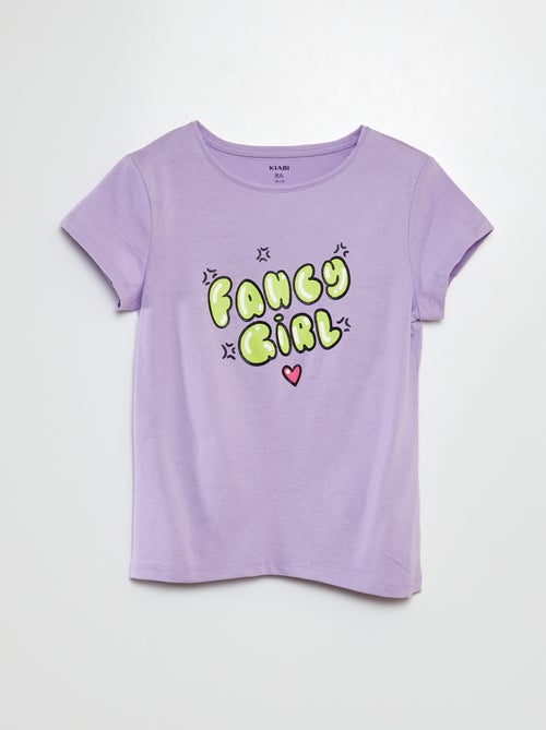 T-shirt met korte mouw en print - Kiabi