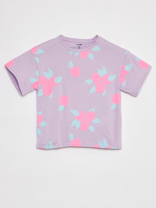 T-shirt met korte mouw en print - Kiabi