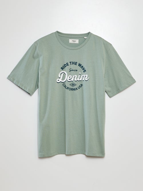 T-shirt met korte mouw en print | 'Produkt' - Kiabi