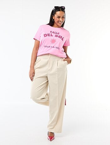 T-shirt met korte mouw en print