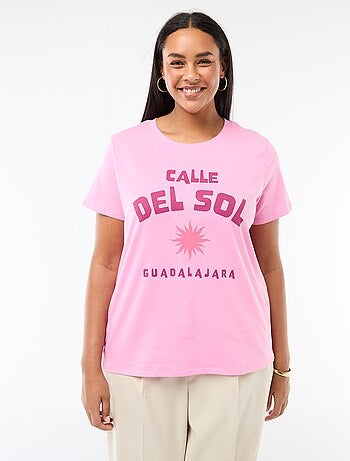 T-shirt met korte mouw en print