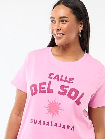 T-shirt met korte mouw en print
