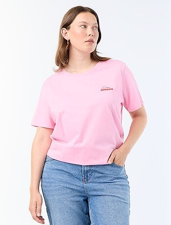 T-shirt met korte mouw en print