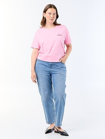 T-shirt met korte mouw en print